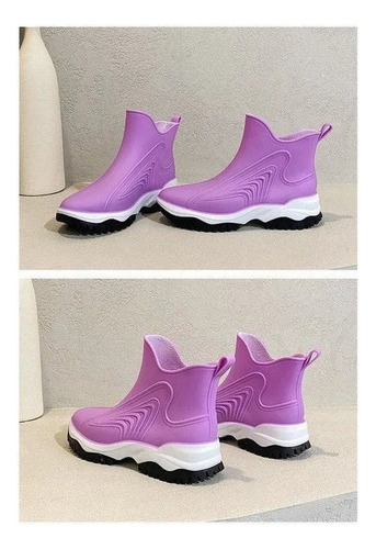 Botas De Lluvia De Moda, Zapatos De Cocina Botines Mujer