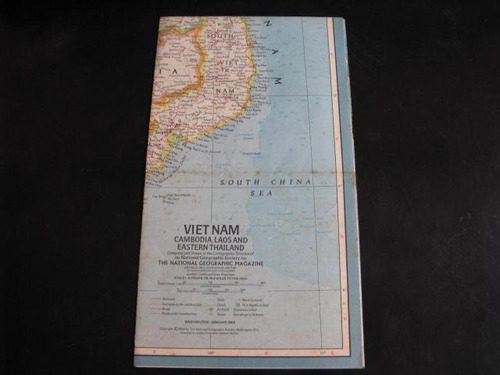 Mercurio Peruano: Mapa Nat Geographic Vietnam 1-1965 F1 L175