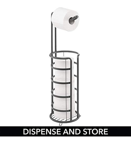 Mdesign - Soporte Y Dispensador De Papel Higiénico De Metal,