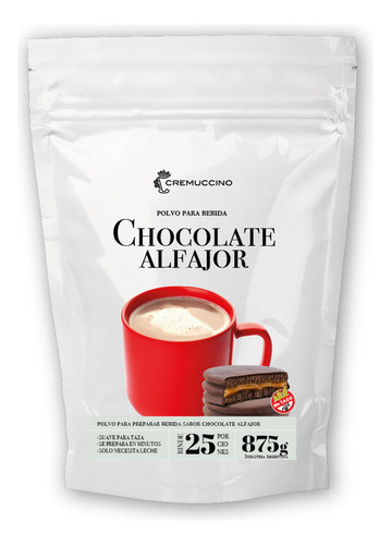 Chocolate En Polvo Cremuccino Sabor Alfajor 875 Grs