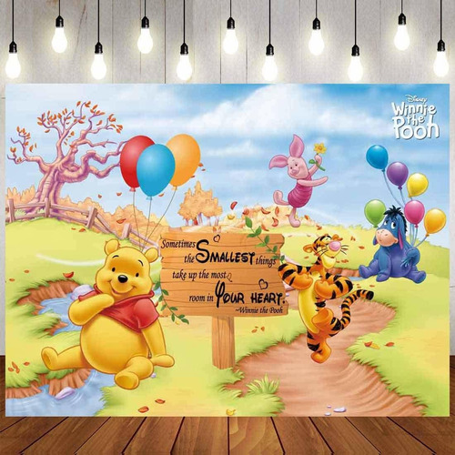Winnie Backdrop | Baby Shower | Winnie The Pooh Background |
