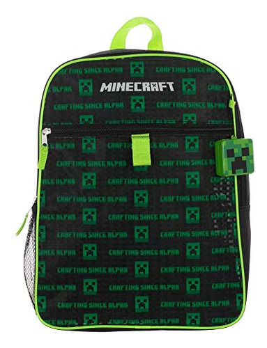 Mochila Minecraft Para Niños, 5 Piezas, Material Escolar Com