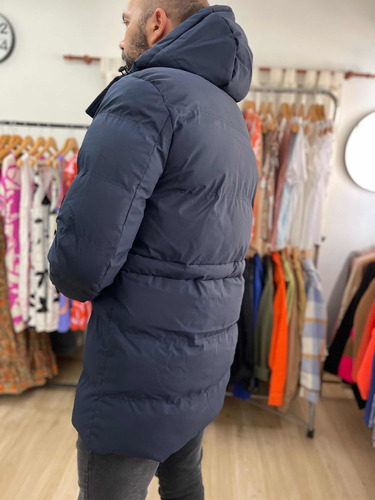 Imagen 2 de 5 de Campera Puffer Larga Inflable Impermeable Mujer The Big Shop