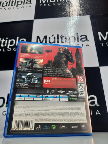 Wolfenstein The New Order Ps4 Mídia Física Original (Usado)