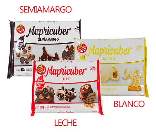 Chocolate Mapricuber X 4.800 6 X 800 G Cotillon Sergio Once