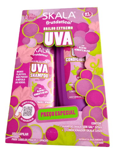 Skala Kit Uva Shampoo Y Acondicionador