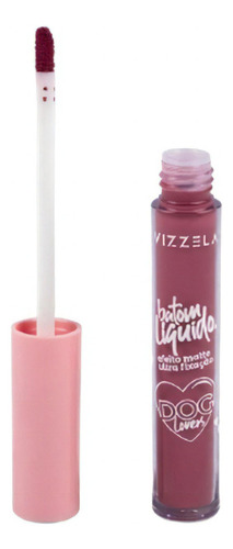 Batom Líquido Dog Lovers Vizzela Chow Chow Efeito Matte 3,5g