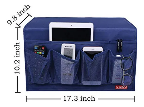 Organizador De Cama 6 Bolsillos - Caddy Para Móviles Y Más (