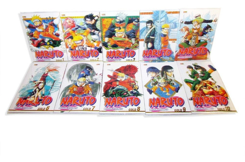 Mangás Naruto Gold Vols. 1 Ao 10 + 1 Brinde! (em Português) (Usado)
