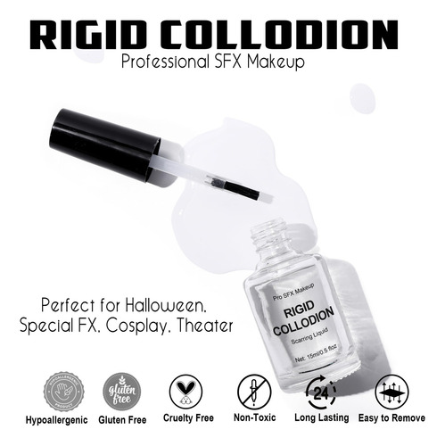 Líquido Cicatrizante Ccbeauty, Colodión Rígido, 15 Ml, Hallo
