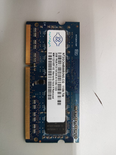 Memoria Ram De Portátil Nanya Ddr3 2gb