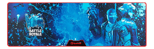 Mouse Pad gamer Marvo G35 de tela Battle Royale xl 294mm x 920mm x 3mm azul