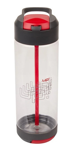 Garrafa Move Up! Volkswagen Cinza/vermelho - 750 Ml