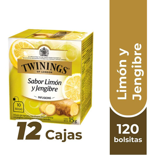 Twinings Té Limón Y Jengibre X120 Bolsitas