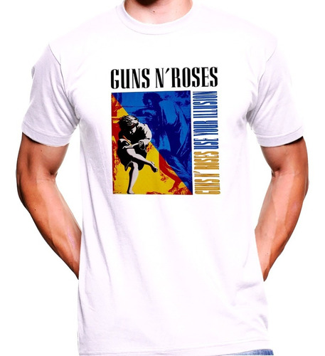 Camiseta Premium Dtg Estampada Guns And Roses Gnr Use Your 