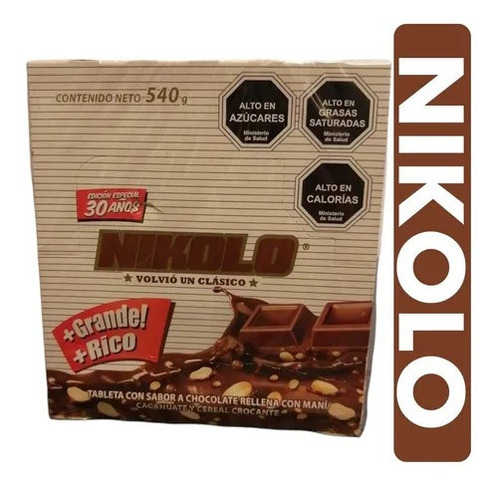 Chocolate Tradicional Nikolo Display20*24gr(1 Display)-super