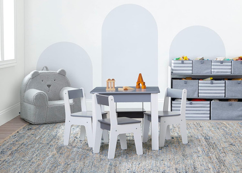 Gap Gapkids - Juego De Mesa Y 4 Sillas, Certificado Greengua