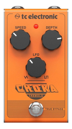 Pedal Efecto Guitarra Tc Electronic Choka Tremolo Color Naranja claro