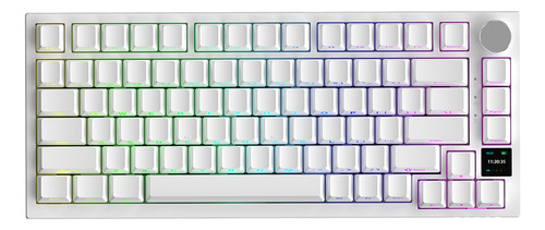 Teclado Mecánico De Impresión Lateral Ak820pro De 3 Modos Co