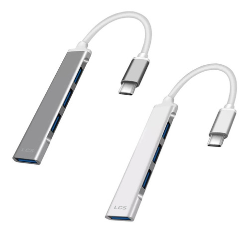 Hub Usb-c A Usb-a 4 Puertos 3.0 Lcs Multiplicador Adaptador