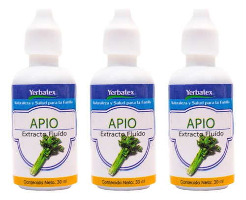 Pack 3 Extractos De Apio En Gotas 30ml