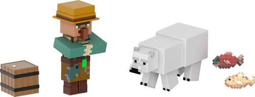 Mattel Minecraft Figuras De Acción 2 Unidades 3.25 Pulgadas