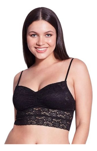 Sutiã Top Linha Happy Alongado Renda  Hope Lingerie - L12873