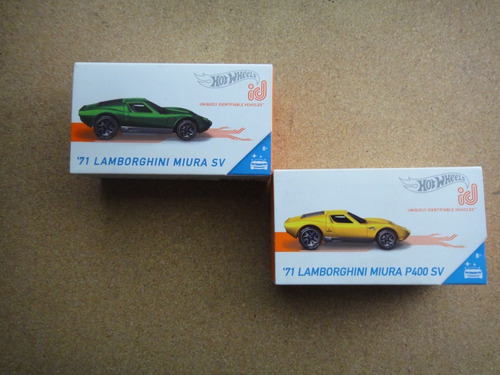 Hot Wheels 71' Lamborghini Miura P400 & Sv Id Chase Mattel