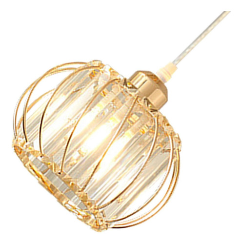Lámpara Colgante De Cristal De 3 Luces Moderna Ajustable