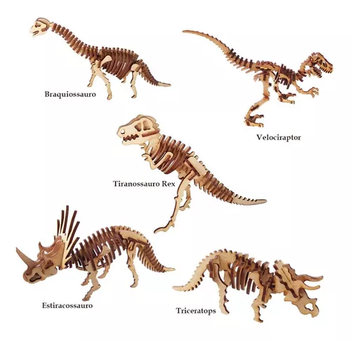 Quebra-Cabeças 15 peças - Dinossauros