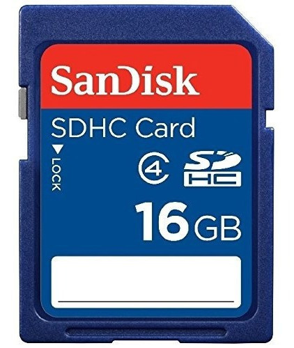 Tarjeta De Memoria Flash Sandisk 16gb Clase 4 Sdhc - Paquete