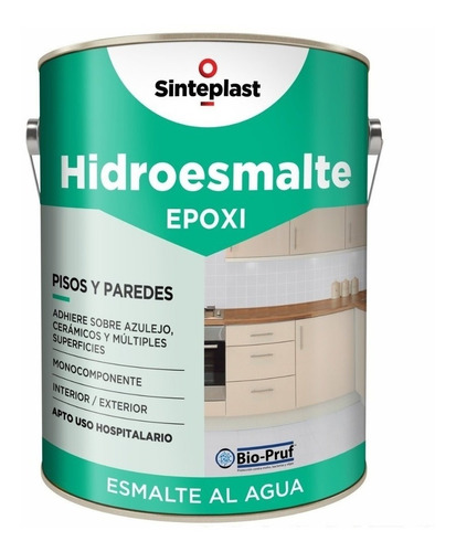Hidroesmalte Epoxi Pisos Y Paredes Gris Sinteplast X 4 Lts - Kromacolor