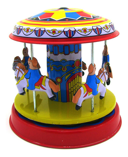 Plancha De Hierro Vintage Merry- Go- Round Horse