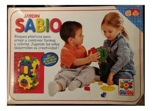 Jardín Sabio Retro Bloques 36 Piezas Glu Glu Ruibal Jretro