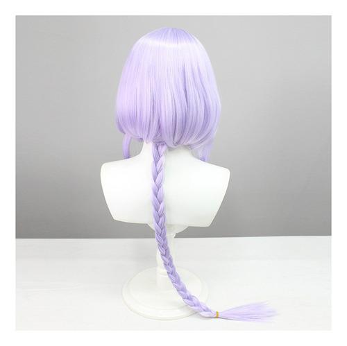 Genshin Impact Qiqi Zombie Cosplay Peluca Largo Pelo 95cm