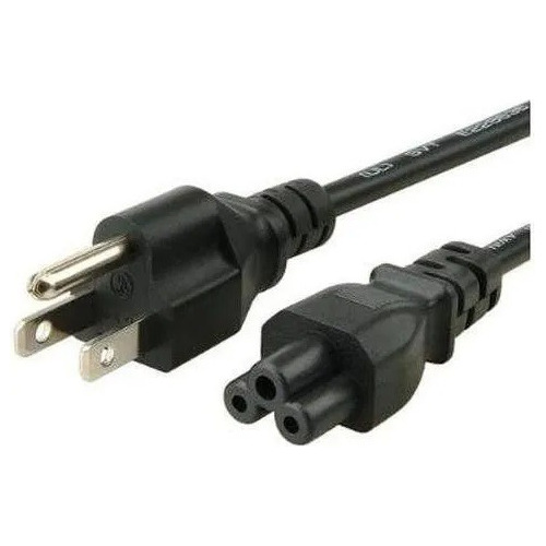 Cable De Poder Para Cargador De Laptop Tipo Trebol 1.8mts