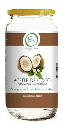 2 Aceite De Coco Orgánico De  1 Litro (2 Lts)
