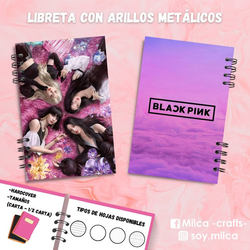 Libreta Black Pink 