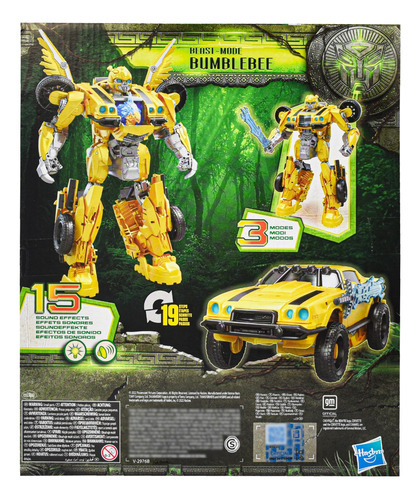 Transformers Rise Of The Beast Bumblebee 3 Modos Hasbro