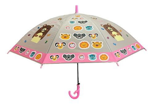 Paraguas Infantil Varios Diseños Con Silbato De Seguridad