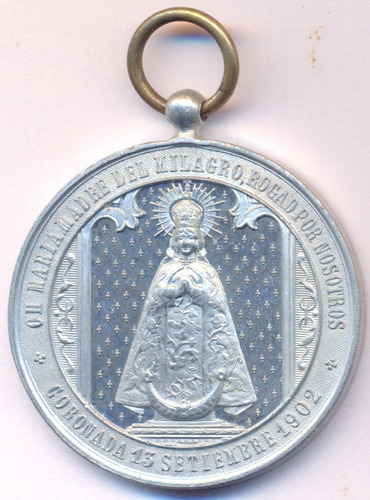 Medalla Salta Religión María Sr Del Milagro Coronados 1902