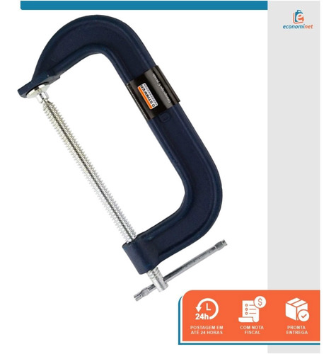Kit 4 Grampos Tipo C Marceneiro Pesado 10 Polegadas Starfer