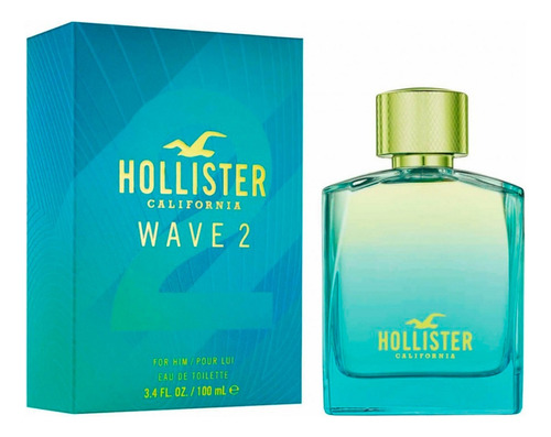 Perfume Hollister California Wave 2 100ml Caballero Original