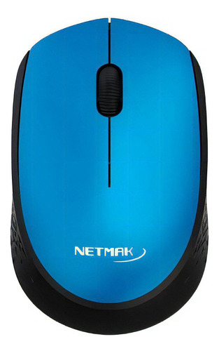 Mouse Usb Wireless Netmak M680 1200dpi Pc Notebook Blue