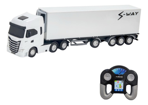 Caminhão Miniatura Brinquedo Iveco Bau S-way Controle Remoto