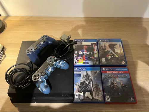 Consola Playstation PS4 FAT 1TB con mando Negro + Cables de segunda mano