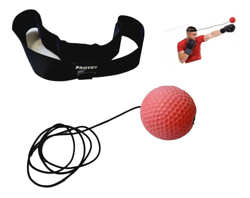 Reflex Ball Proyec Vincha Pelota Boxeo Reflejos Velocidad