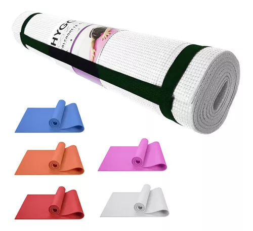 Mat Yoga Colchoneta Pilates Antideslizante Pvc 6mm + Correa