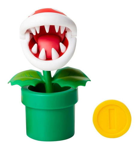 Figura Mario Bros Nintendo Coleccionables-planta Piraña 10.5