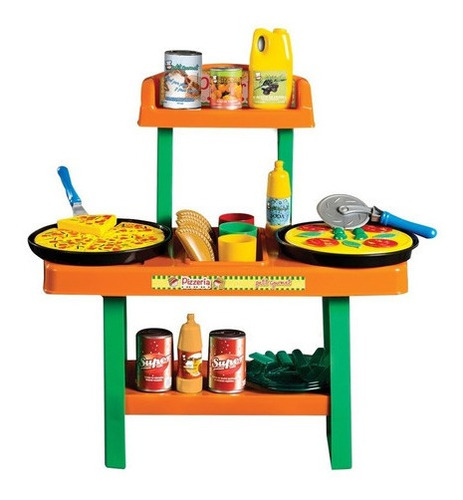 Imagen 3 de 7 de Juego De Cocina Pizzeria Petit Gourmet 49 Piezas Lionels